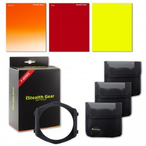 Kit Filtre carr&eacute; couleur (Sunset/Rouge/Jaune/Support)