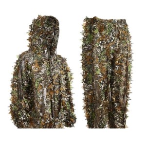 Costume de Camouflage 3D Feuillage &ndash; Ghillie Suit L&eacute;ger Homme/Femme