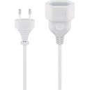 Rallonge fiche européenne, 2 m , blanc