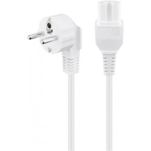 C&acirc;ble de raccordement pour appareils chauds, 2 m, blanc