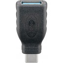 USB-C&trade;/USB-A 3.0 OTG Adaptateur SuperSpeed pour C&acirc;ble de Recharge, noir