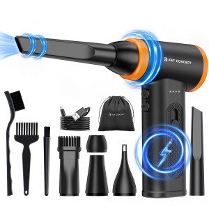 K&F D&eacute;poussi&eacute;reur &agrave; air comprim&eacute; rechargeable 120000 tr/min